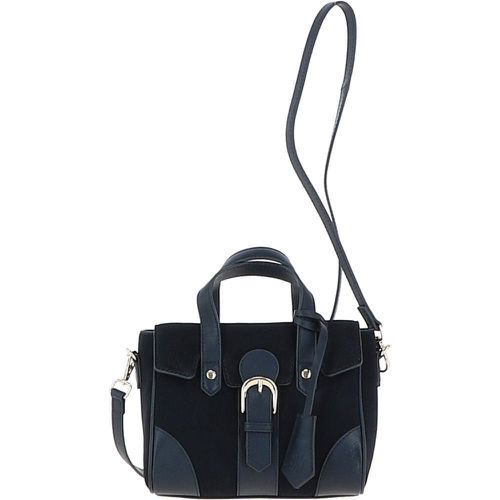 Women's Suede Mini Leather Shoulder Bag: S-13 Navy Blue NA - Ashwood Handbags - Modalova