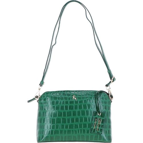 Brill' Croc Embossed Leather Shoulder Bag: 63787 Green NA - Ashwood Handbags - Modalova