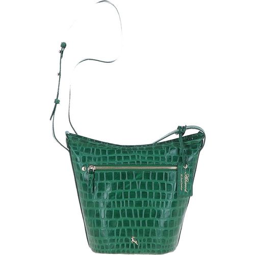 Expression' Croc Embossed Leather Shoulder Bag: 63790 Green NA - Ashwood Handbags - Modalova