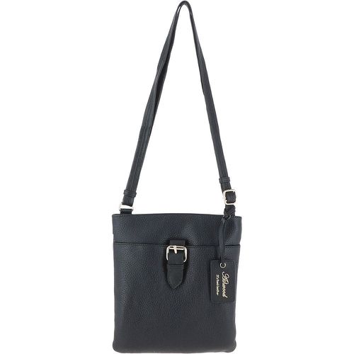 SB Buckle" Zip Top Leather Cross Body Bag Black NA - Ashwood Handbags - Modalova
