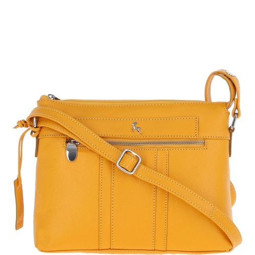 Apos;Honey&apos; Medium Real Leather Shoulder Bag Yellow: 6052680 Yellow NA - Ashwood Handbags - Modalova