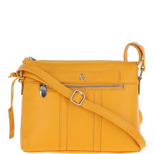Honey' Medium Real Leather Shoulder Bag Yellow: 6052680 Yellow NA - Ashwood Handbags - Modalova
