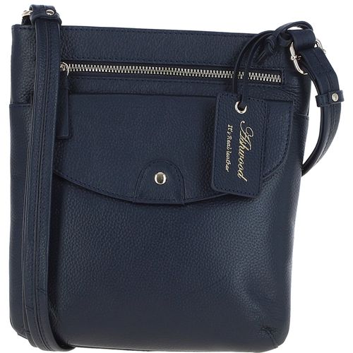 Apos;Five CB&apos; Real Leather Cross Body Bag: CB-5 Navy Blue NA - Ashwood Handbags - Modalova