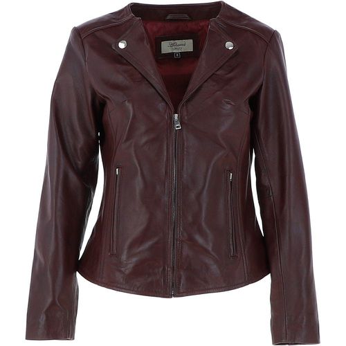 MB' Real Leather Fashion Biker Jacket: MB139 Burgundy 10 - Ashwood Handbags - Modalova