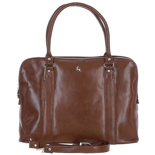 Three Section Large Veggie Tanned Leather Bag: Gina Bridge/vt NA - Ashwood Handbags - Modalova