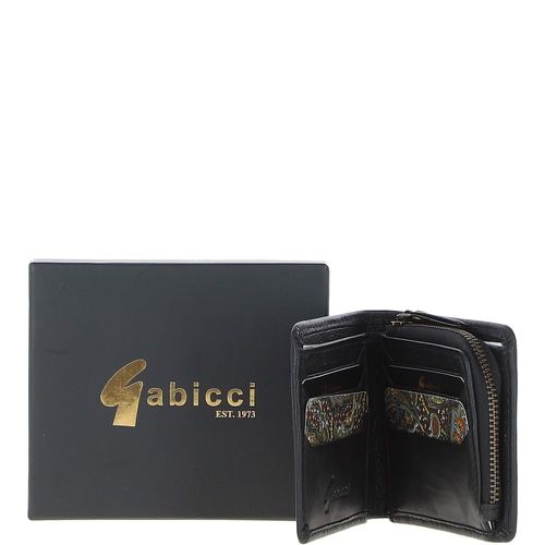 Real Leather 6 Card Billfold Wallet: GB-804 Black NA - Ashwood Handbags - Modalova