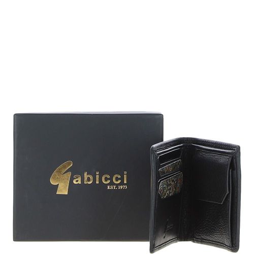 Real Leather 4 Card Billfold Wallet: GB-802 Black NA - Ashwood Handbags - Modalova