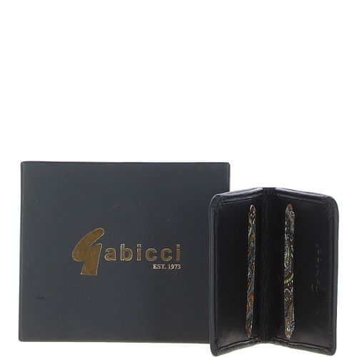 Real Small Leather 6 Card Billfold Wallet: GB-803 Black NA - Ashwood Handbags - Modalova