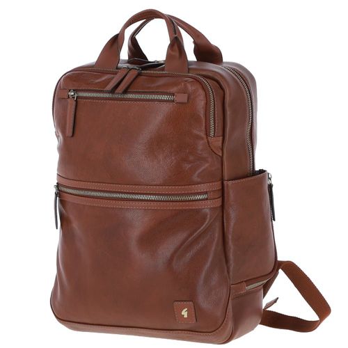 Real Leather Backpack: GB-Jordan Chestnut NA - Ashwood Handbags - Modalova