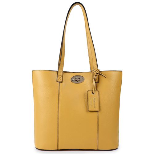 Elegante Firenze' Real Leather Tote Bag: 63754 Ochre NA - Ashwood Handbags - Modalova