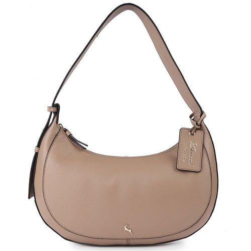 Tesoro di Bologna' Real Leather Shoulder Bag: 64192 Parafin NA - Ashwood Handbags - Modalova