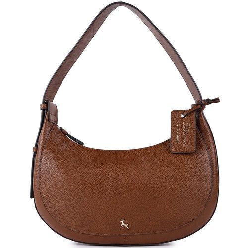 Tesoro di Bologna' Real Leather Shoulder Bag: 64192 Two Tone Tan NA - Ashwood Handbags - Modalova
