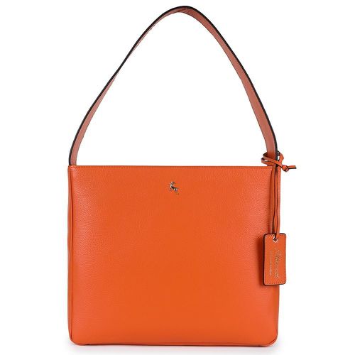 Apos;Capolavoro Veneziano&apos; Real Leather Hobo Shoulder Bag: 64202 Mandarin NA - Ashwood Handbags - Modalova