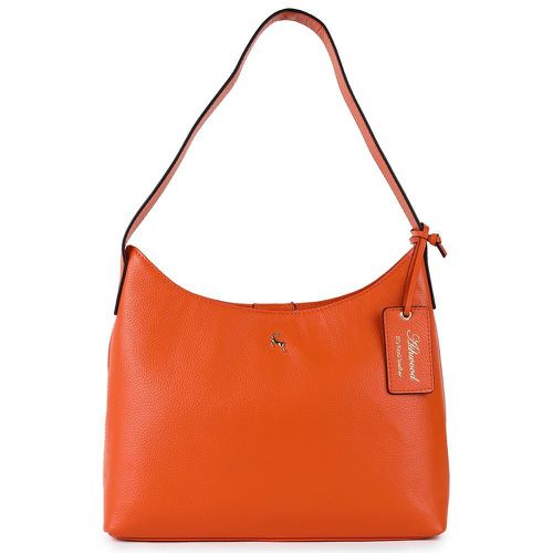 Apos;Splendore di Milano&apos; Real Leather Hobo Shoulder Bag: 64203 Mandarin NA - Ashwood Handbags - Modalova