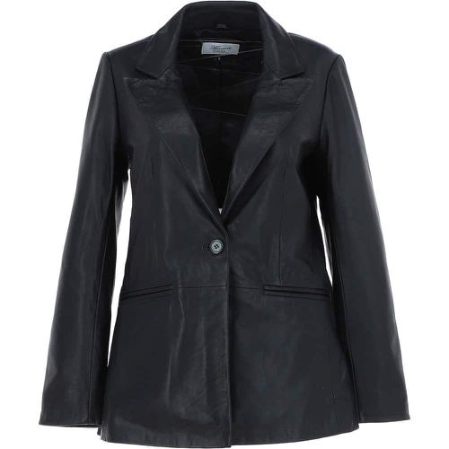Lucia' Real Leather Fashion Single Breasted Blazer: AWL-Blazer Black 10 - Ashwood Handbags - Modalova