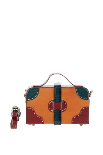 Apos;Adelaide&apos; Leather Shoulder Bag: VIN-7 Orange NA - Ashwood Handbags - Modalova