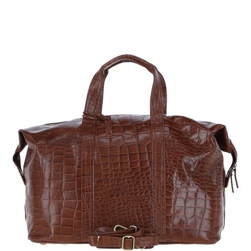 Apos;Viaggiatore&apos; Large Travel Weekend Holdall: Paddington Cognac/croc NA - Ashwood Handbags - Modalova