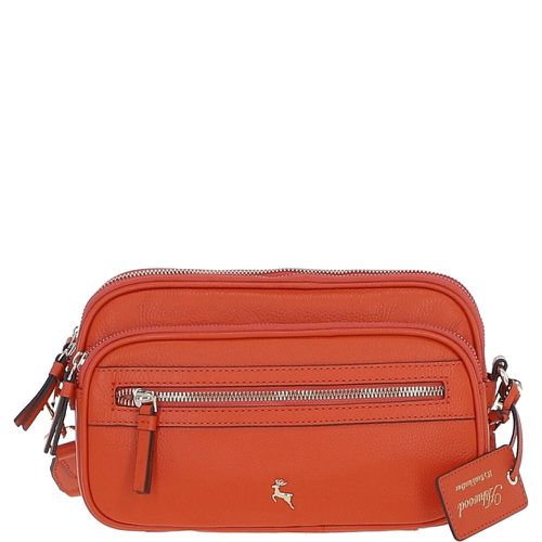 Sogno di Cuoio' Compact Twin Zip Crossbody Bag: X-35 Orange NA - Ashwood Handbags - Modalova