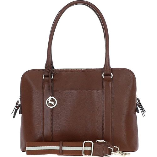 Apos;Cuore di Cuoio&apos; 3 Section Large Leather Handbag: X-39 Tan NA - Ashwood Handbags - Modalova