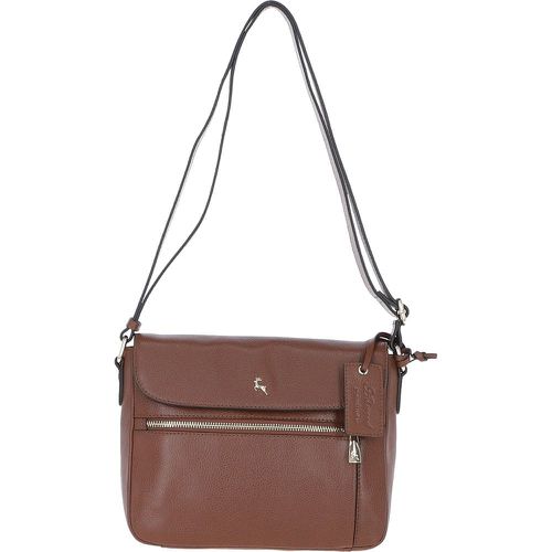 Lucrezia' Leather Crossbody Bag: ELA 1766 Tan NA - Ashwood Handbags - Modalova