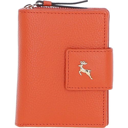 Arte in Pelle' RFID Secure Wallet/Purse with Zip and Stud Closure: X-30 Orange NA - Ashwood Handbags - Modalova
