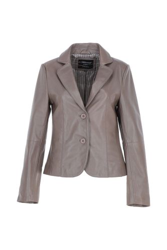 Apos;Angelica&apos; Leather Women&apos;s Two Button Blazer: 10157 Taupe 12 - Ashwood Handbags - Modalova