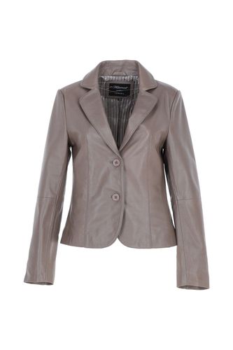 Apos;Angelica&apos; Leather Women&apos;s Two Button Blazer: 10157 Taupe 22 - Ashwood Handbags - Modalova