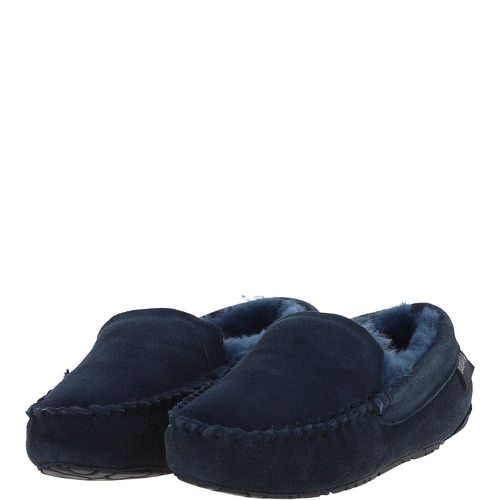 Fenland Ladies Suede Sheepskin Loafers: FLSL Navy 5/6 - Ashwood Handbags - Modalova