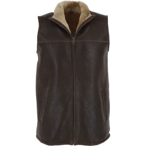 Fenland Ladies Sheepskin Gilet: Anna Brown Antique M - Ashwood Handbags - Modalova