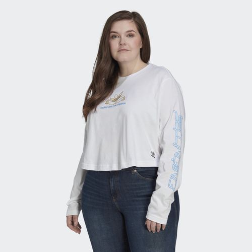 Camiseta corta de manga larga (Tallas grandes) - adidas - Modalova