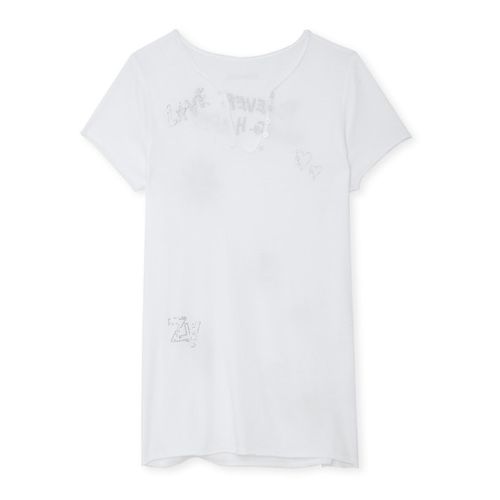 T-shirt Mit Henley-ausschnitt Strass - Zadig & Voltaire - Zadig&Voltaire - Modalova