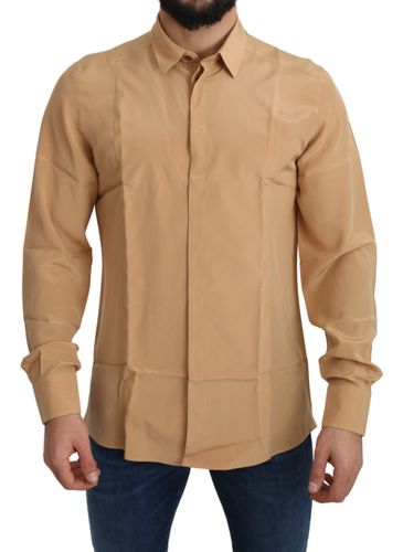 Elegant Silk Men's Formal Men's Shirt - Dolce & Gabbana - Modalova