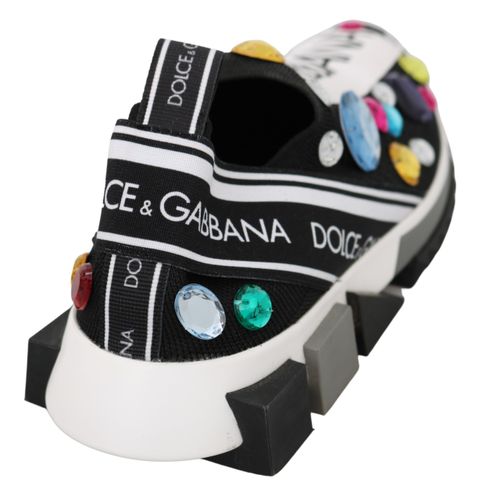 Multicolor Crystal Sneakers Women's Shoes - Dolce & Gabbana - Modalova