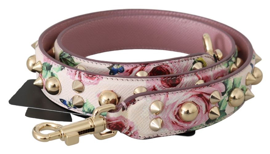 Floral Leather Stud Accessory Shoulder Women's Strap - Dolce & Gabbana - Modalova