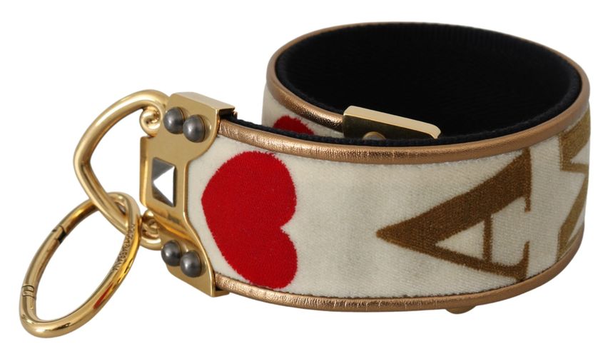 White Textile Leather AMORE Shoulder Women's Strap - Dolce & Gabbana - Modalova