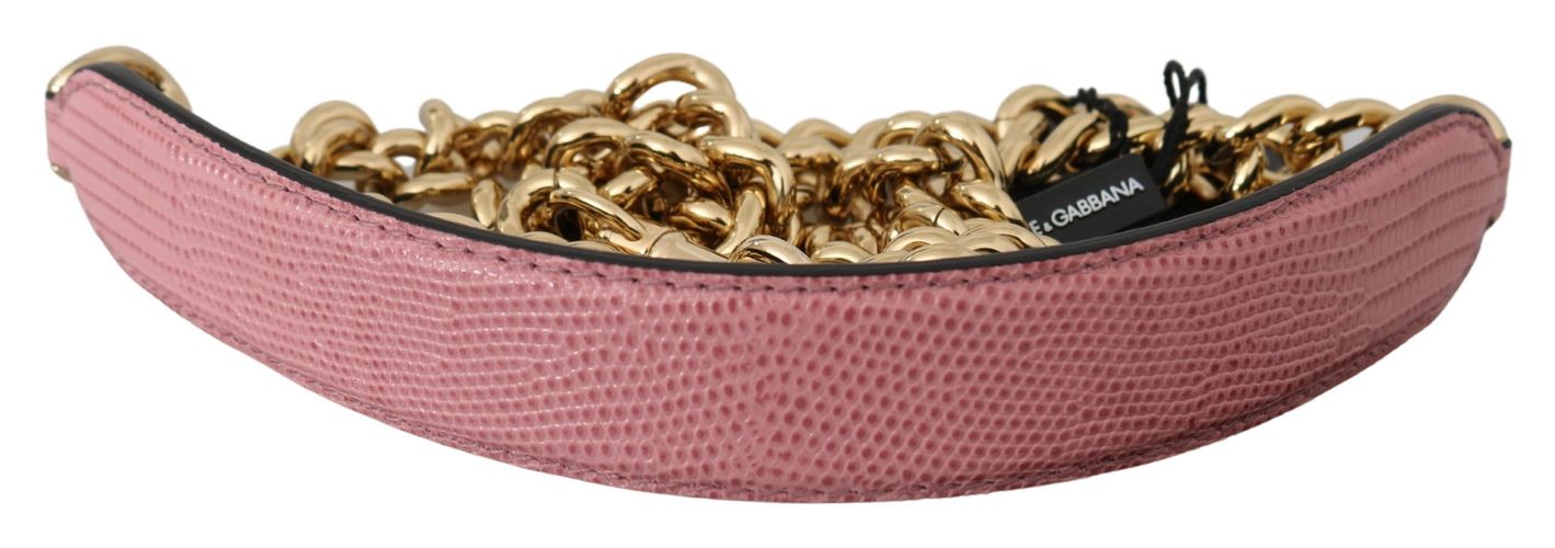 Leather Gold Chain Accessory Shoulder Women's Strap - Dolce & Gabbana - Modalova
