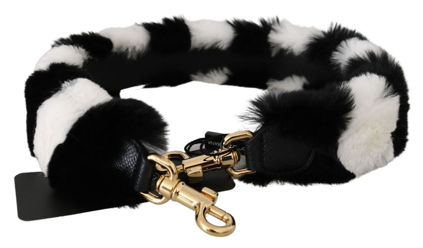 White Lapin Fur Accessory Shoulder Women's Strap - Dolce & Gabbana - Modalova