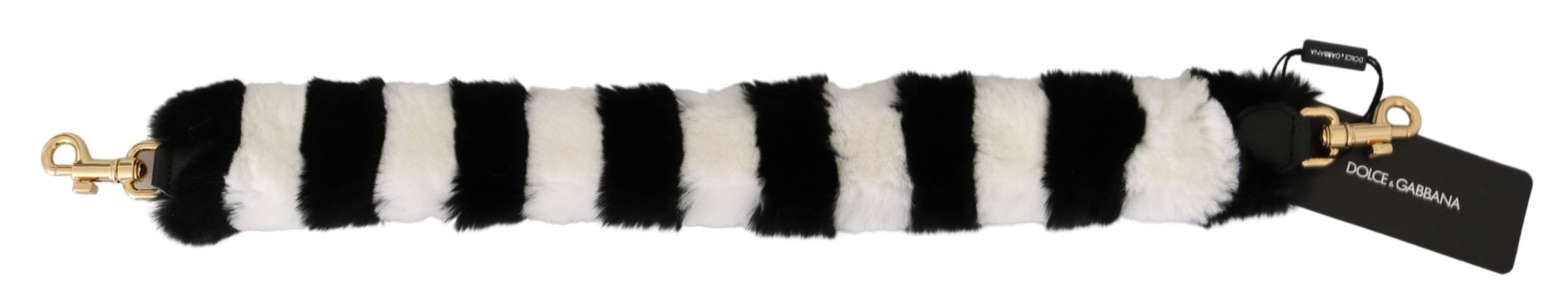 White Lapin Fur Accessory Shoulder Women's Strap - Dolce & Gabbana - Modalova