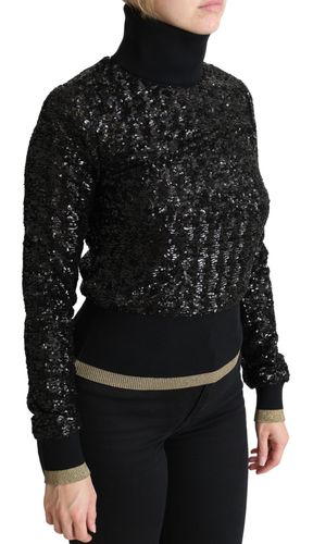 Sequined Knitted Turtle Neck Women's Sweater - Dolce & Gabbana - Modalova