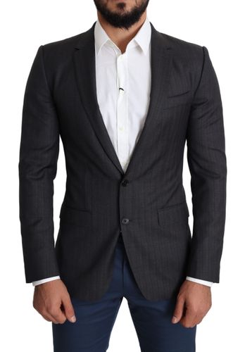 Wool Single Breasted Coat MARTINI Men's Blazer - Dolce & Gabbana - Modalova