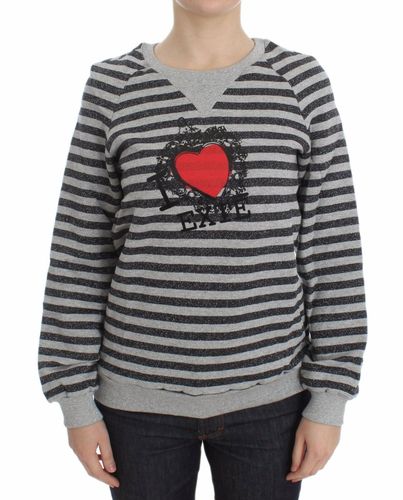 Striped Cotton Crewneck Women's Sweater - Exte - Modalova