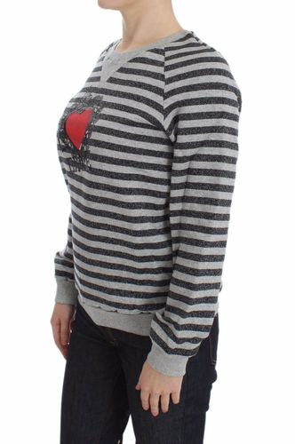 Striped Cotton Crewneck Women's Sweater - Exte - Modalova