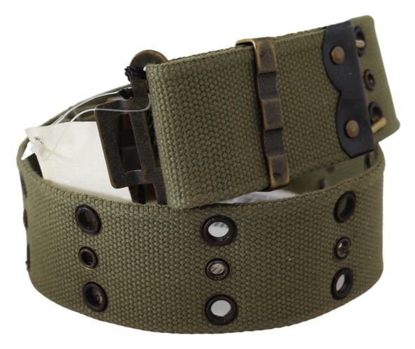 Cotton Rustic Bronze Buckle Women's Belt - Ermanno Scervino - Modalova