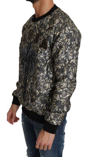SAMBA Jacquard Palmtree Pullover Men's Sweater - Dolce & Gabbana - Modalova