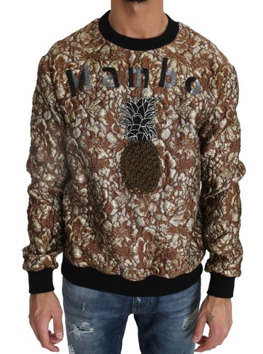 MAMBO Jacquard Pineapple Pullover Men's Sweater - Dolce & Gabbana - Modalova