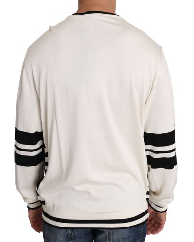 Jazz Sequined Guitar Pullover Top Men's Sweater - Dolce & Gabbana - Modalova