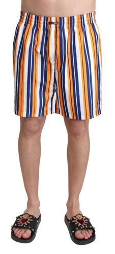 Striped Beachwear Men's Swimshorts - Dolce & Gabbana - Modalova