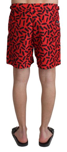 Patterned Beachwear Shorts Men's Swimwear - Dolce & Gabbana - Modalova
