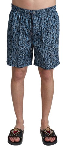 Patterned Print Beachwear Shorts Men's Swimwear - Dolce & Gabbana - Modalova