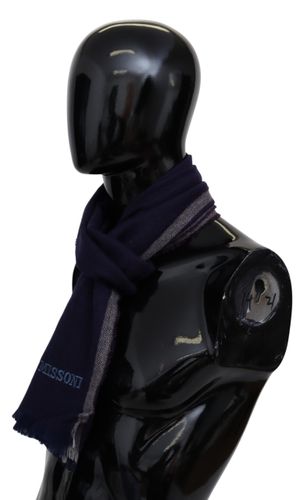 Striped Wool Unisex Wrap Fringes Men's Scarf - Missoni - Modalova